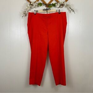 Dalia sz:16W Red/Orange Trouser Pants Diamond Style Stitch Pattern